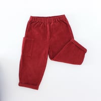 Image 2 of Cord trousers- Dark Maroon