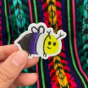 Non-binary Bee Sticker