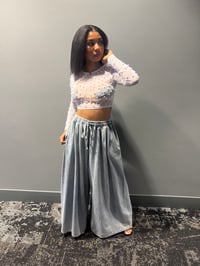 Image 3 of Wide Leg Denim - Light Blue