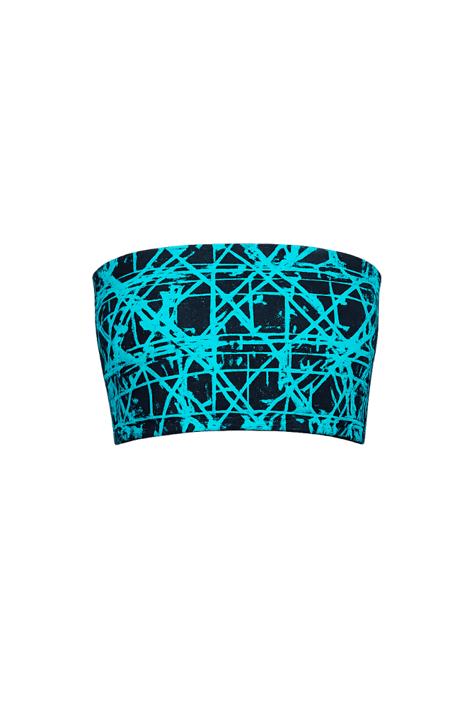Image of Tia Bandeau Top in Electric Blue