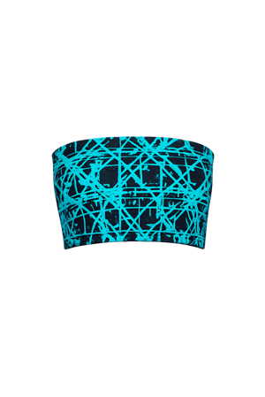 Image of Tia Bandeau Top in Electric Blue