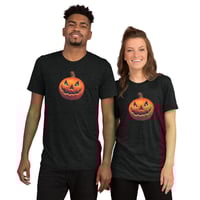 Image 3 of Short Sleeved T-shirt (Adult M/F) - Classic Jack O Lantern