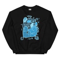 Image 1 of SWEATSHIRT : ADULT - "FUNKY BLUE"