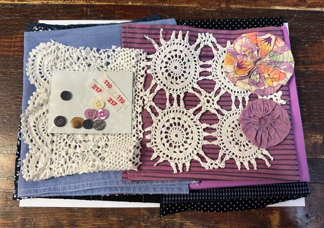 Blue and Mauve/Purple cotton shirt packs