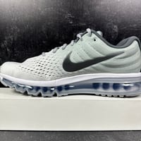 Image 5 of NIKE AIR MAX 2017 WOLF GREY MENS RUNNING SHOES SIZE 9 MESH GRAY WHITE NEW