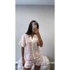 Pink and White Crochet Co Ord 