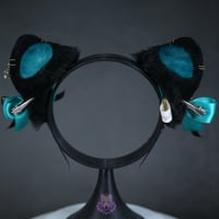 Image 4 of Galaxy Turquoise Tiger Ears 