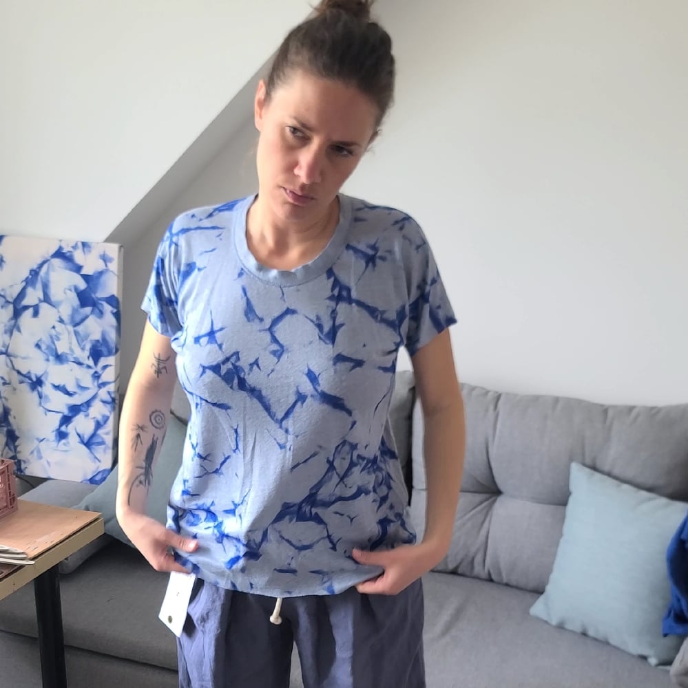 Image of T-shirt manches courtes marbré T.L