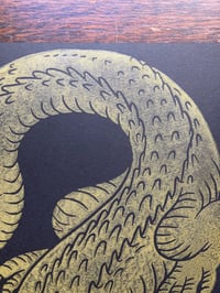 Image 3 of 'CRAWLER' Blockprint (Special Gold New Years Edition)