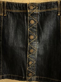Image 15 of New Sz 8 Hollister Dark Denim Skirt #1271A*11
