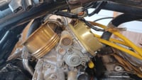 Image 3 of Finned Carb Tops Honda Shadow (Brass)
