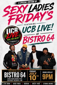 UCB LIVE @ BISTRO 64 JULY 10TH  