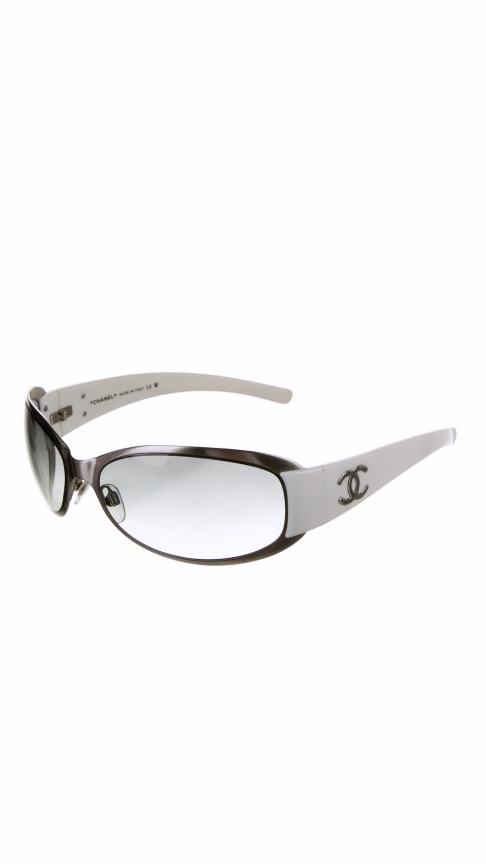 CHANEL CC Logo Chain Sunglasses Eye Wear Plastic Metal 5305-A Black 67MU223