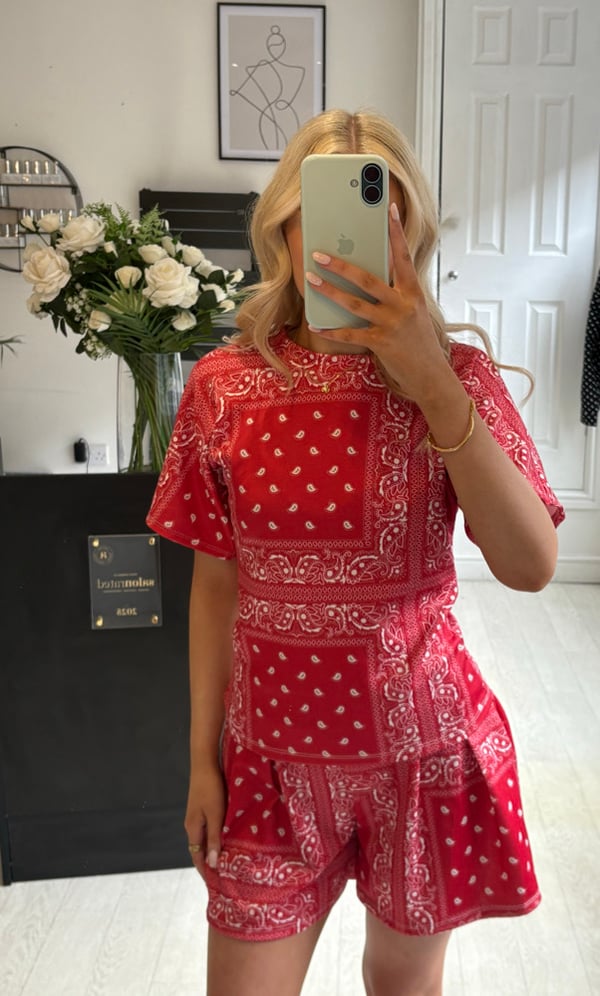 Image of Bandana shorts set 