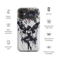 Image 3 of Gothic Inspired Dark Fairy and Flowers Tough Case for iPhone®