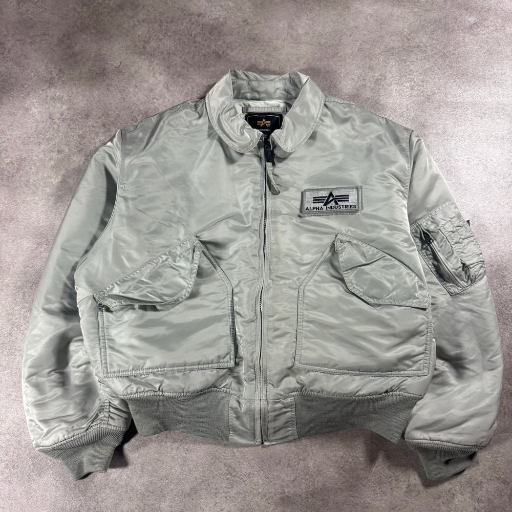 Image of Alpha Industries Cropped Bomber Jacket, Size Large