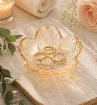 Image 2 of Tiny Glass Trinket Dish 