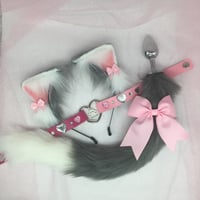 Small ears gray kitten 🐱 set 