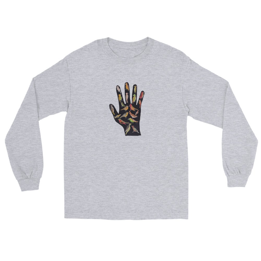 Image of HAND OF BIRDS LONG SLEEVE SHIRT