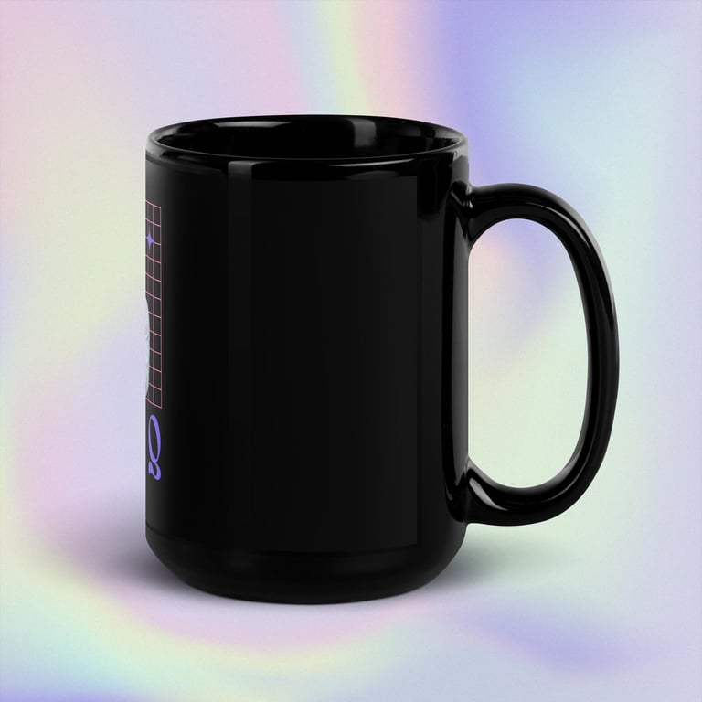 Team Q Black Glossy Mug Image 2