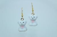 Image 2 of Fuzzy Bear Earrings 