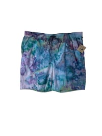 Image 2 of ♻️ UPCYCLED 3X 46 Men’s Cotton-Blend Shorts in Mermaid Watercolor