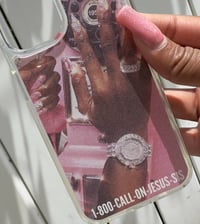 Image 3 of ‘Call On Jesus Sis’ iPhone Case