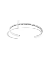 Image 5 of Philippians 4:13 Cross Bracelet | Waterproof
