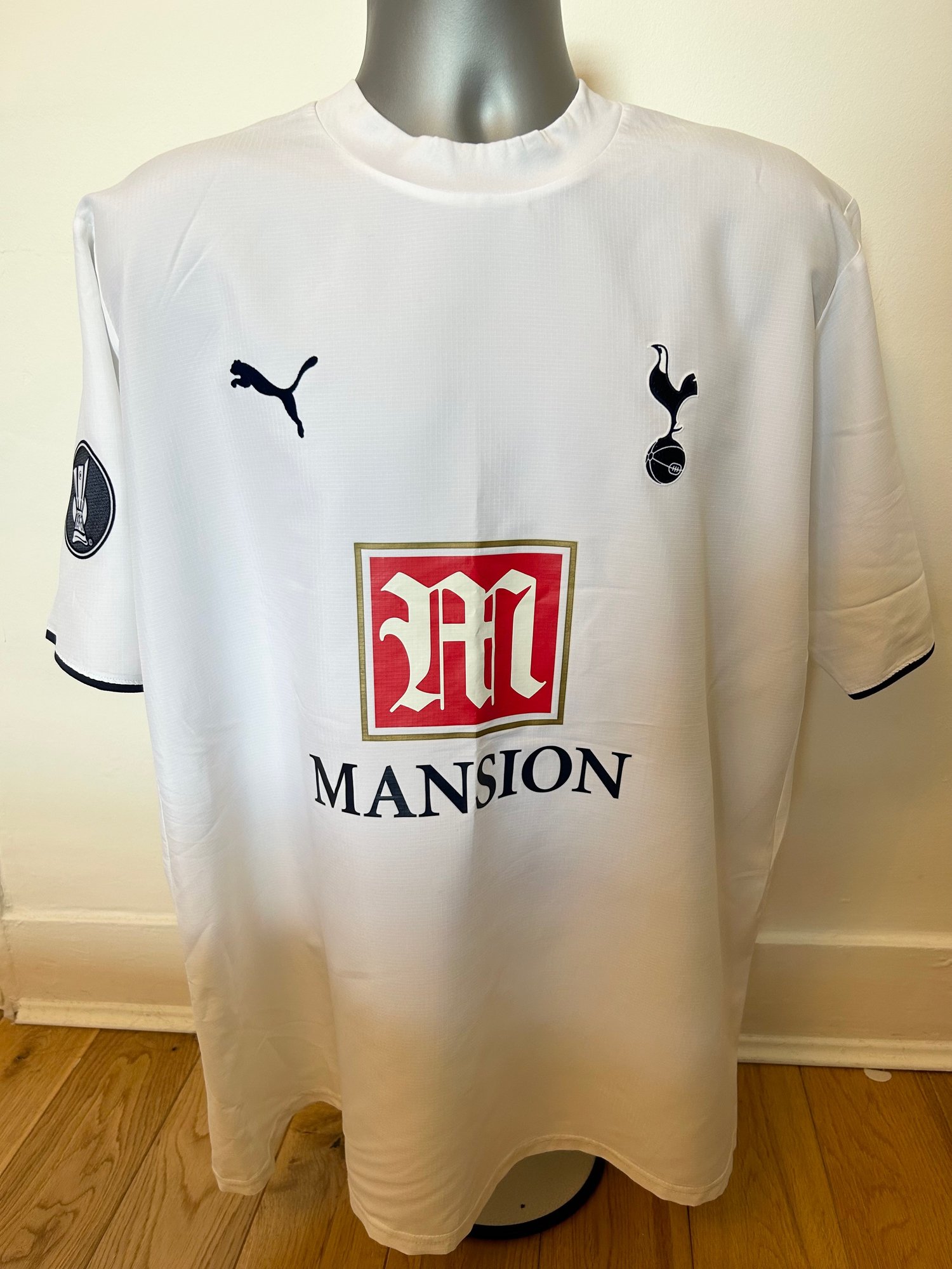 Image of Tottenham Hotspur “DEFOE 18” 2006/07 Home Shirt + UEFA patch (XL)