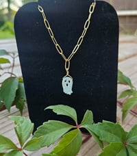 Opal ghost necklace 