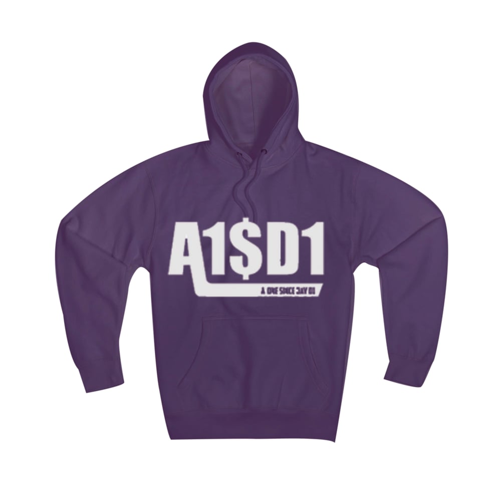 Image of A1$D1 HOODIE (PURPLE X WHITE) 