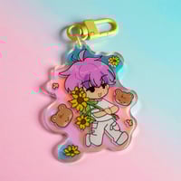 Image 1 of (PREORDER) Haechan Rainbow bear keychain