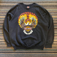 Image 1 of VINTAGE HARLEY DAVIDSON SWEATSHIRT “FLAMES EAGLE”