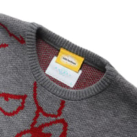 Image 3 of Whimsy x Lolas ‘Blood’ Knit Sweater [GREY]