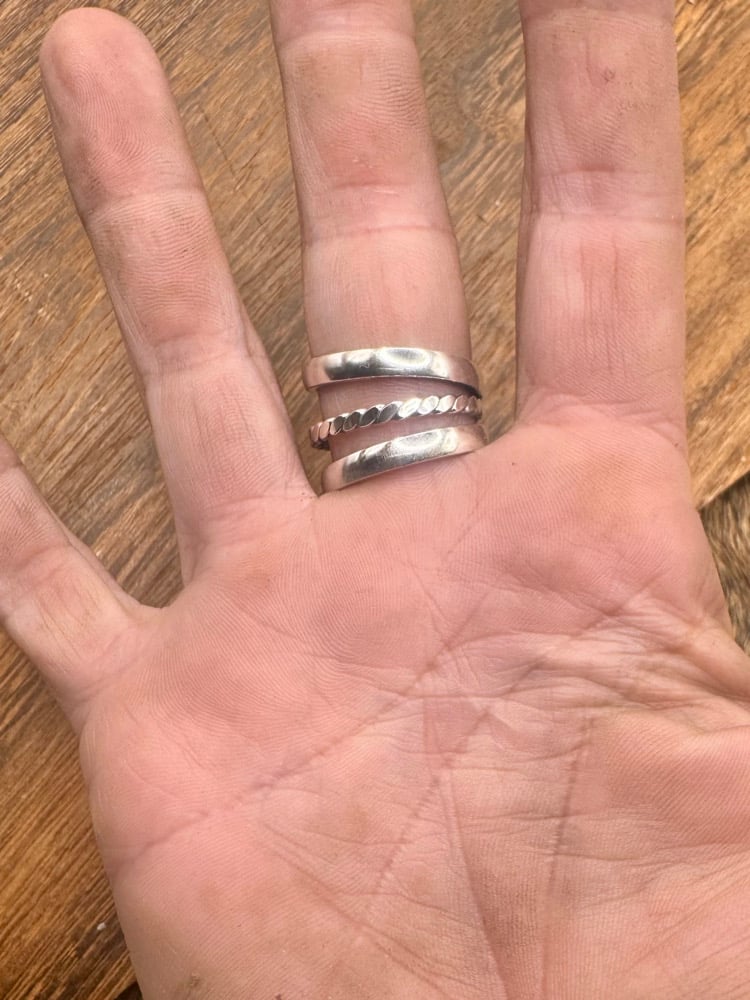 Image of Blackjack & Nila Turquoise Ring - Adjustable