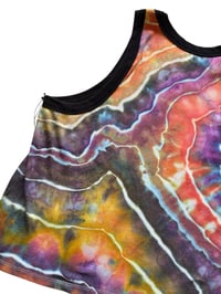Image 5 of 4X PLUS Ladies Fitted Knit Contrast Tank in Bold Geode Ice Dye