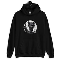 Image 1 of Goth Cat Unisex Hoodie