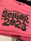Senior class pink out shirts