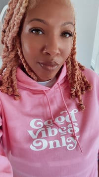 Image 2 of GOOD VIBES  “PINK” HOODIE