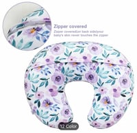 Image 4 of Lavender Floral Minky Dot Baby Blanket & Pillow Cover or Purchase Separately 