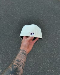 Image 5 of OFF WHITE MAROON LOGO ATLANTA BRAVES CUSTOM FITTED CAP