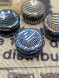 Image 4 of Pre-order Custom Zircuti Button Dish/5S Stripe Blue Etched