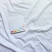 Rainbow fish grid sticky notes 