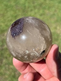 Image 17 of Smoky Quartz, Lepidolite & Tourmaline Sphere  #2916
