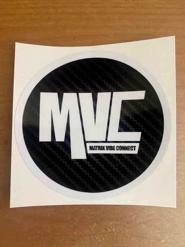 Matrix Vibe Connect Decal 4” (Carbon Fiber)