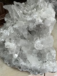 Image 11 of Large Clear Quartz Points Cluster Statement Piece #2599