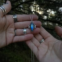 Image 3 of Blue/Green Moonstone Talisman