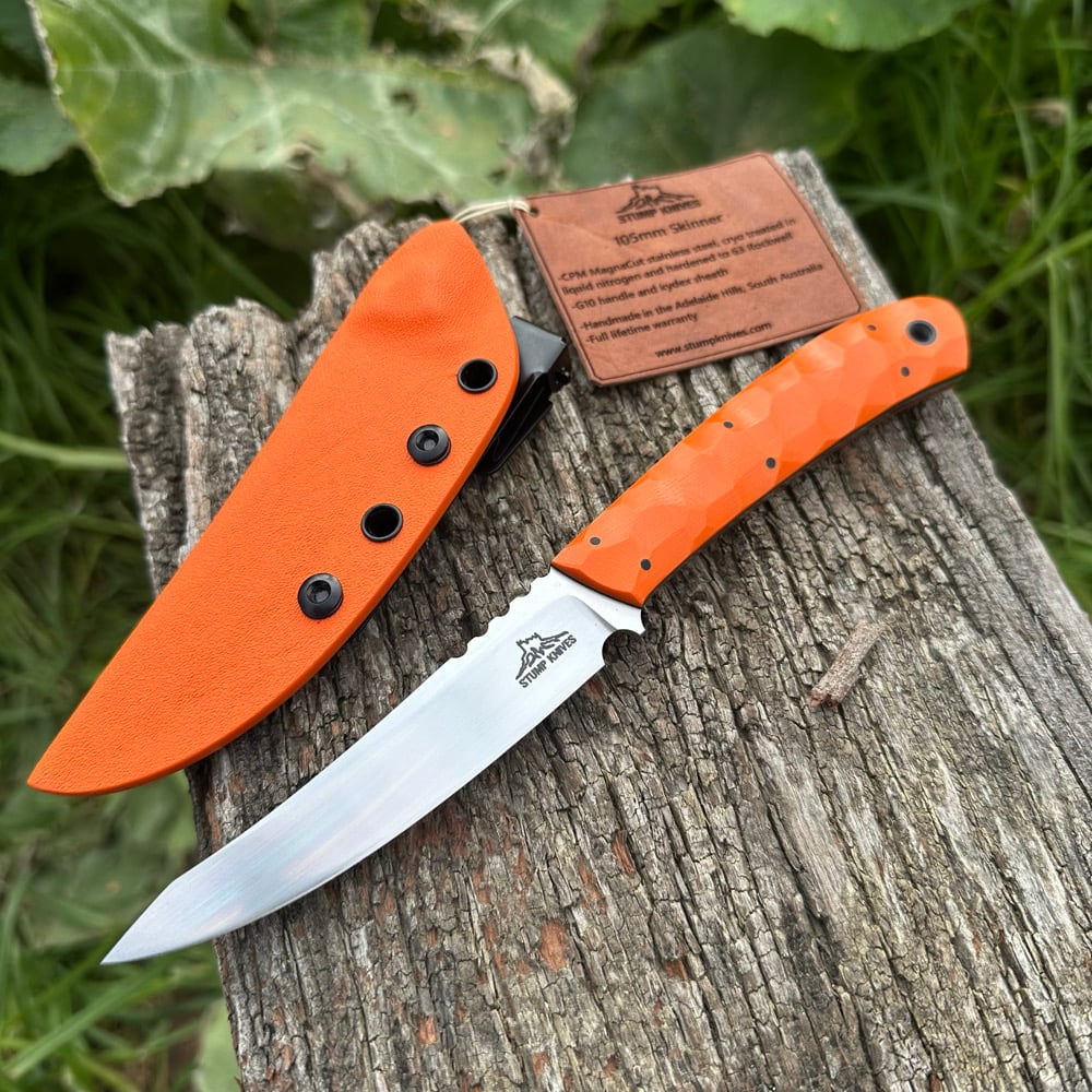 Image of 105mm Skinner Orange G10 Magnacut