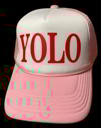 Image 2 of YOLO trucker hat
