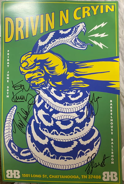 Image of Snake poster, Chattanooga autographed